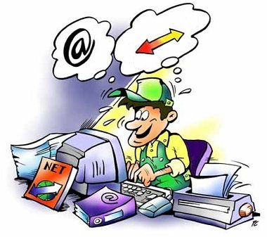 webmaster at work